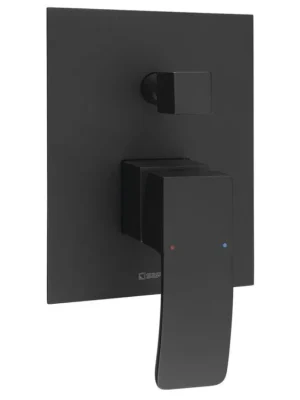 GINKO podomítková sprchová baterie, 2 výstupy, černá mat Oblíbený