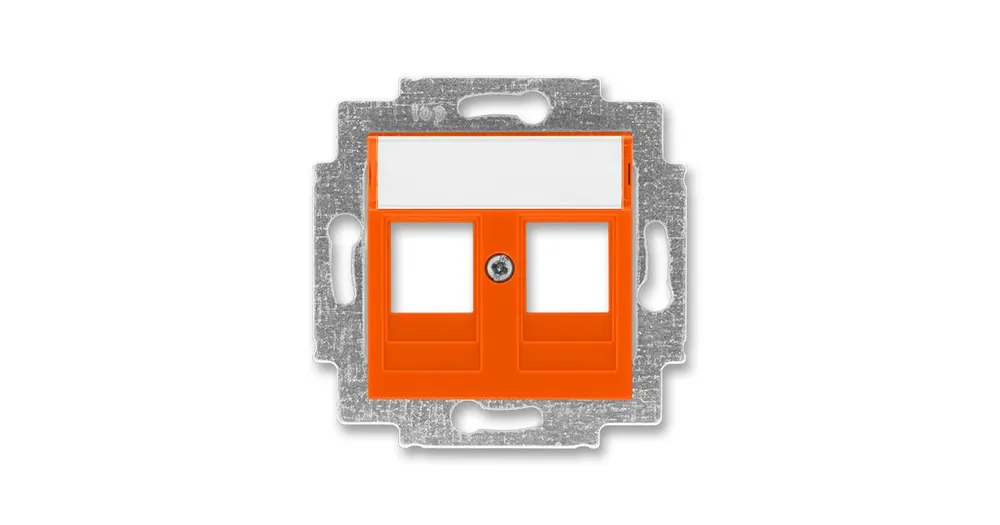 ABB 5014H-A01018 66 LEVIT Kryt zásuvky komunikační oranžová Víkendová Akce