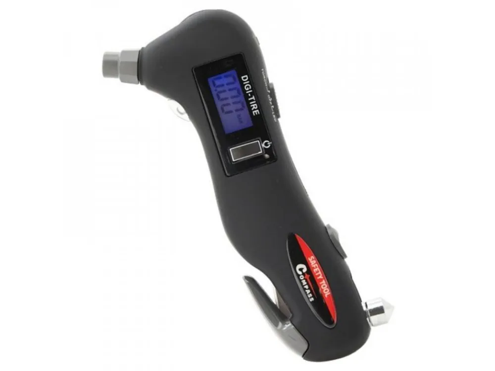 COMPASS SAFETY TOOL DIGI-TIRE Digitální měřič pneu s nožem a kladívkem | element-shop.cz Časově Omezené