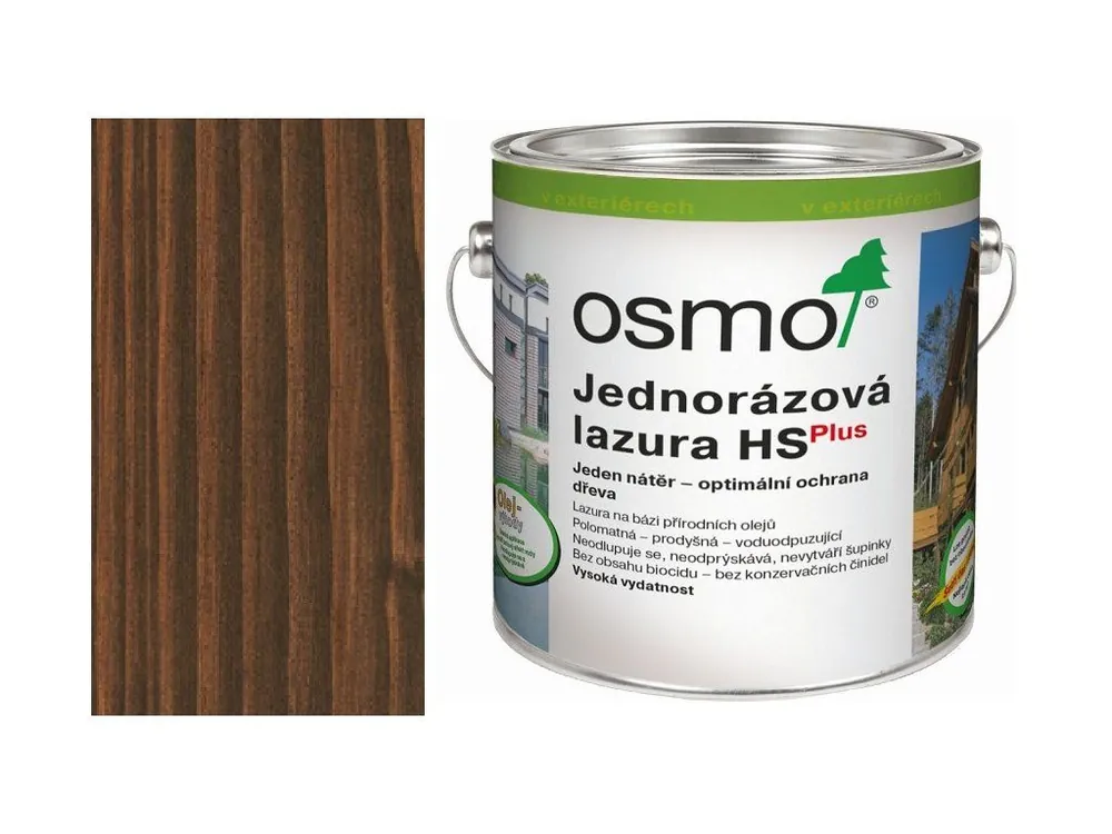 Značkový Osmo Jednorázová lazura HS Plus 0,125L 9264 palisandr