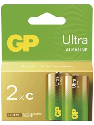 Značkový E baterie alkalická GP Ultra C LR14 2BL B02312