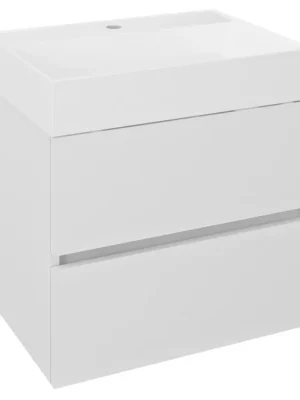 ODETTA umyvadlová skříňka 57x50x43,5cm, bílá lesk Speciální Cena