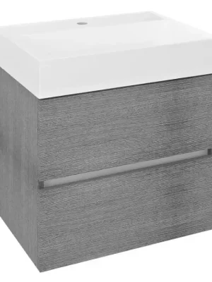 ODETTA umyvadlová skříňka 57x50x43,5cm, dub stříbrný Přímo Od Výrobce