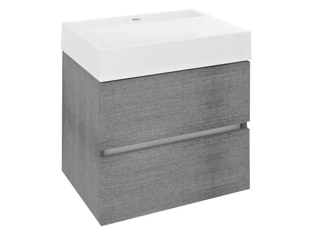 ODETTA umyvadlová skříňka 57x50x43,5cm, dub stříbrný Přímo Od Výrobce