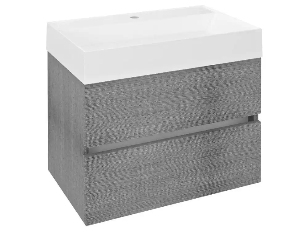 ODETTA umyvadlová skříňka 67x50x43,5cm, dub stříbrný Jen Po Omezenou Doba