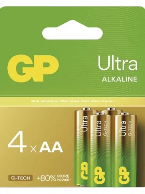 Značkový E baterie alkalická GP Ultra AA LR6 4BL B1921