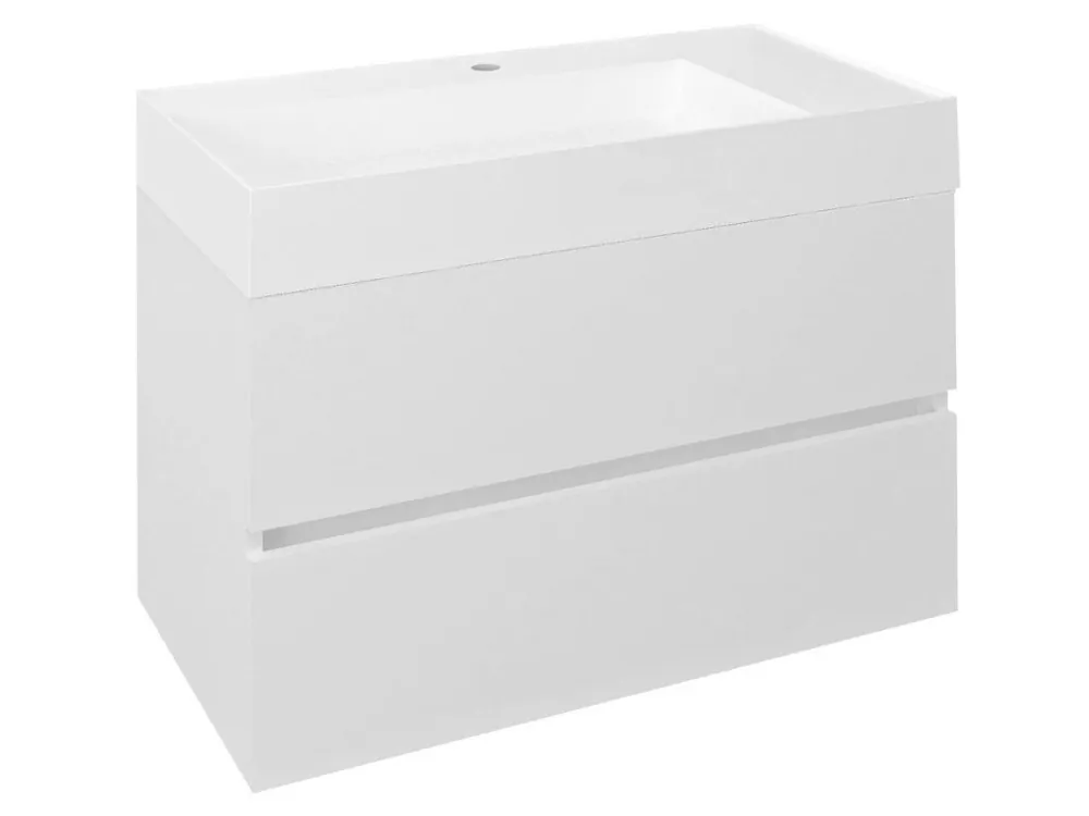 ODETTA umyvadlová skříňka 82x50x43,5cm, bílá lesk Oblíbený