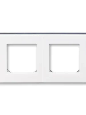 ABB 3901H-A05020 62 LEVIT Rámeček dvojnásobný, vodorovná i svislá montáž bílá/kouřová čern Nakupujte Hned