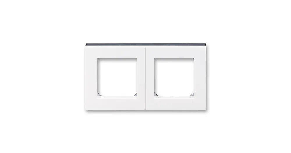 ABB 3901H-A05020 62 LEVIT Rámeček dvojnásobný, vodorovná i svislá montáž bílá/kouřová čern Nakupujte Hned