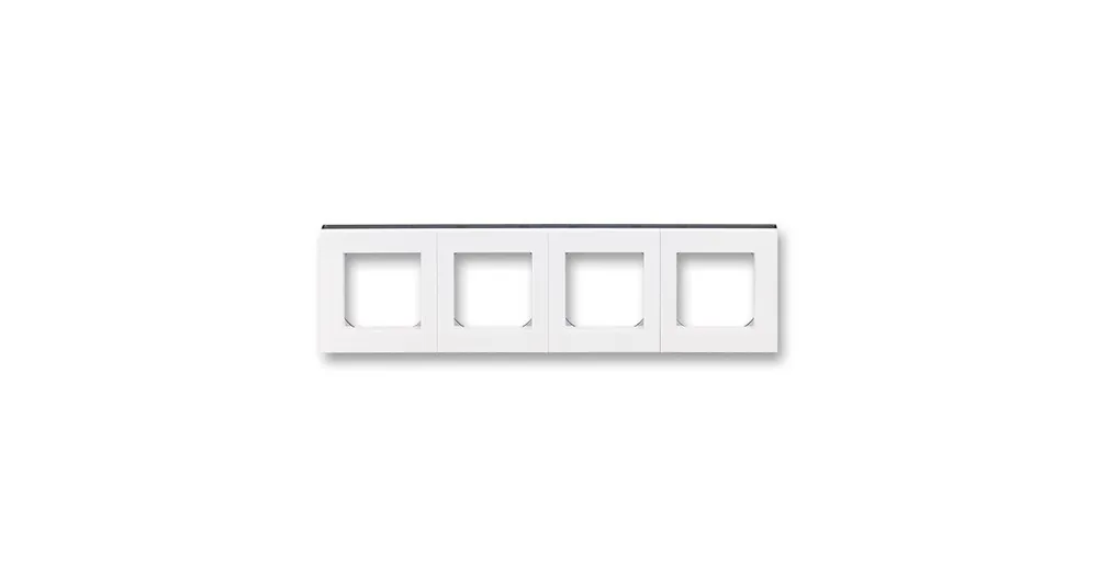 ABB 3901H-A05040 62 LEVIT Rámeček čtyřnásobný, vodorovná i svislá montáž bílá/kouřová čern Aktuální