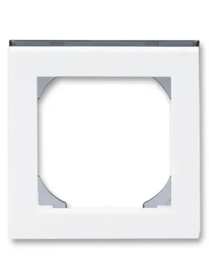 ABB 3901H-A05510 62 LEVIT Rámeček jednonásobný s otvorem 55x55 bílá/kouřová černá Sezónní Sleva