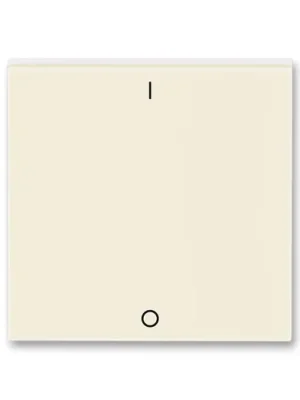ABB 3559H-A00933 17 LEVIT Kryt jednoduchý s potiskem, pro spínače ř. 3 slonová kost/bílá Zlevněný