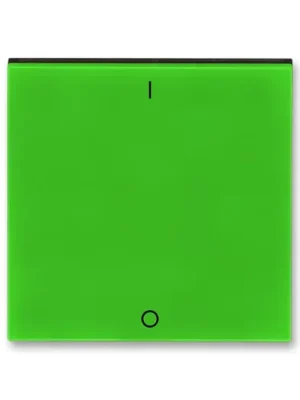 ABB 3559H-A00933 67 LEVIT Kryt jednoduchý s potiskem, pro spínače ř. 3 zelená/kouřová čern Přímo Od Výrobce