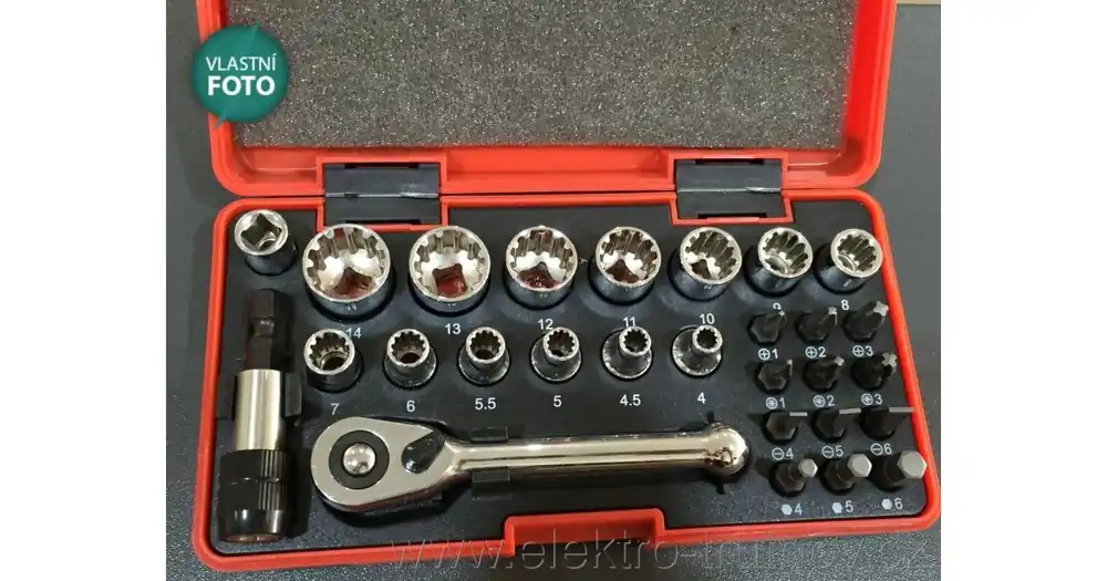 Poslední Šance Cimco 113154 sada šroubových nástavců 1/4" 28ks