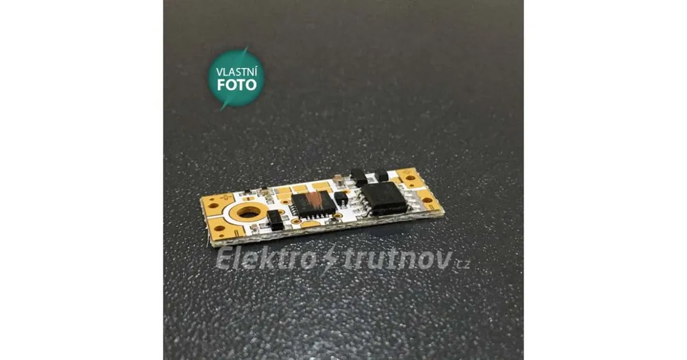 Časově Omezené LED mikro stmívač/spínač do profilu dotykový 9-28V DC pro pájení /06121/