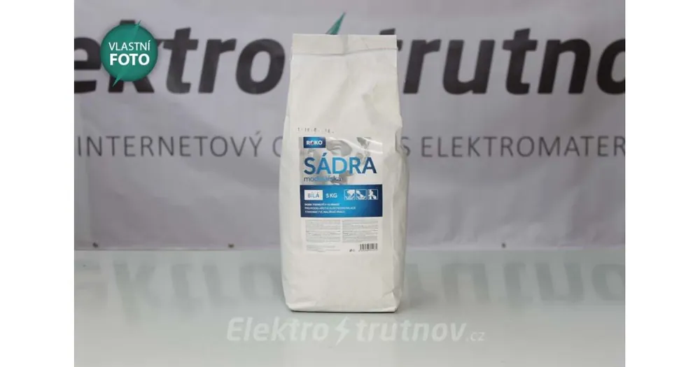 Značkový Sádra stavební - 5kg/balení bílá