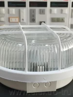 Panlux SKP-100/B svítidlo s mřížkou KRUH 100W bílá IP44 E27 Koupit Online