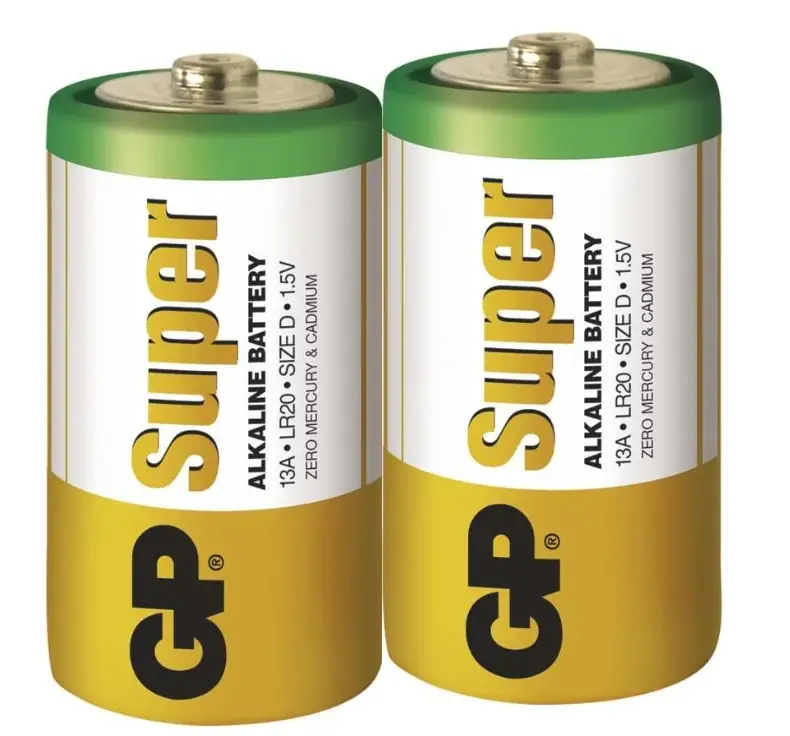 Baterie alkalické GP Super LR20 2 ks Zlevněný