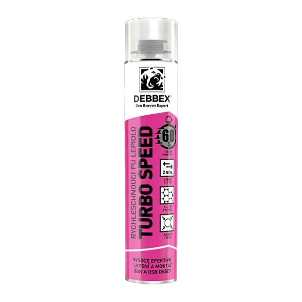 Odeslání Ihned Pěna lepicí Den Braven Turbo speed, pistolová 750 ml