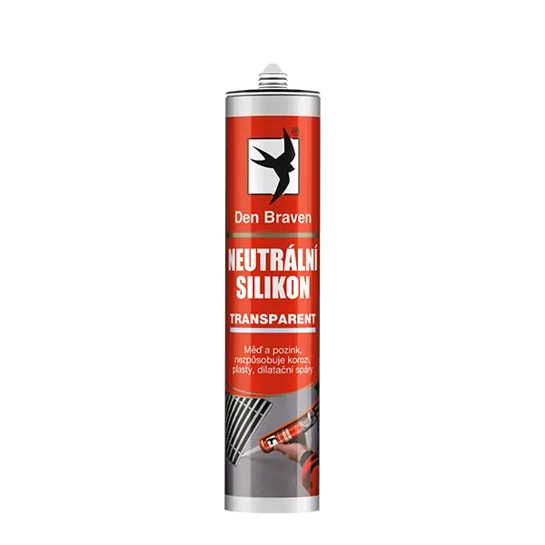 Silikon neutrální Den Braven Oxim 280 ml transparent Nová Kolekce
