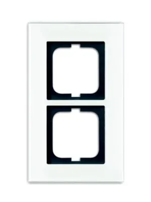 ABB 1754-0-4443 Solo, Solo Carat Rámeček pro elektroinstalační přístroje, dvojnásobný bílé sklo Vrácení Zdarma