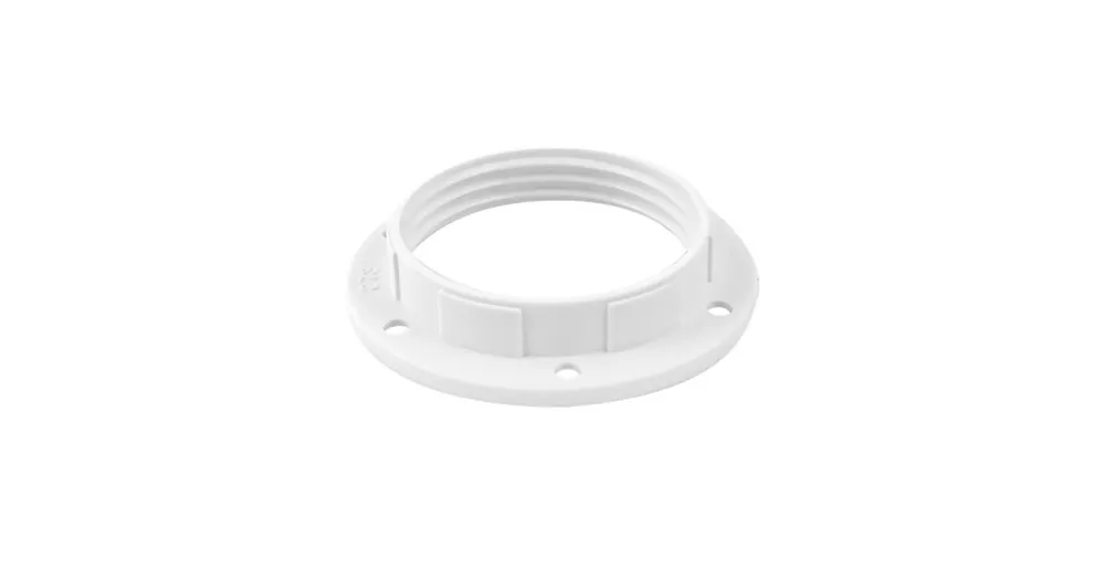 Kroužek upevňovací pro plastové objímky se závitem 1900-161 bílá Levný