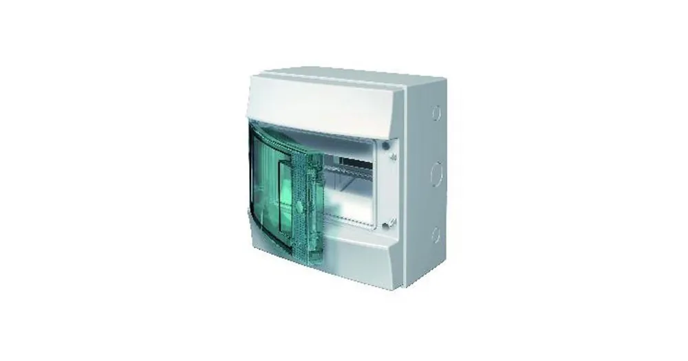 Sleva ABB 1SLM006501A1201 Rozvodnice modulové Rozvodnice nástěná, 8 Modulů, plastová průhledná dvířka, krytí IP65, řada Mistral65, včetně svorek N+PE (6 + 6)