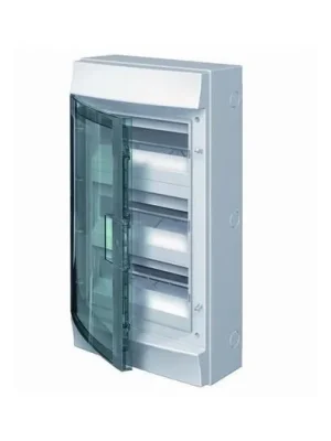 Sezónní Sleva ABB 1SLM006501A1206 Rozvodnice modulové Rozvodnice nástěná, 36 Modulů (12x3), plastová průhledná dvířka, krytí IP65, řada Mistral65, včetně svorek N+PE (21 + 21)