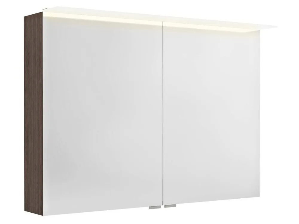 Značkový LINEX galerka s LED osvětlením, 100x70x15cm, borovice rustik