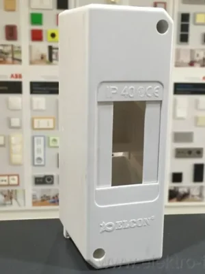 Výprodej ELCON kryt jističe 2M IP40 2 moduly s DINlištou bez svorkovnic