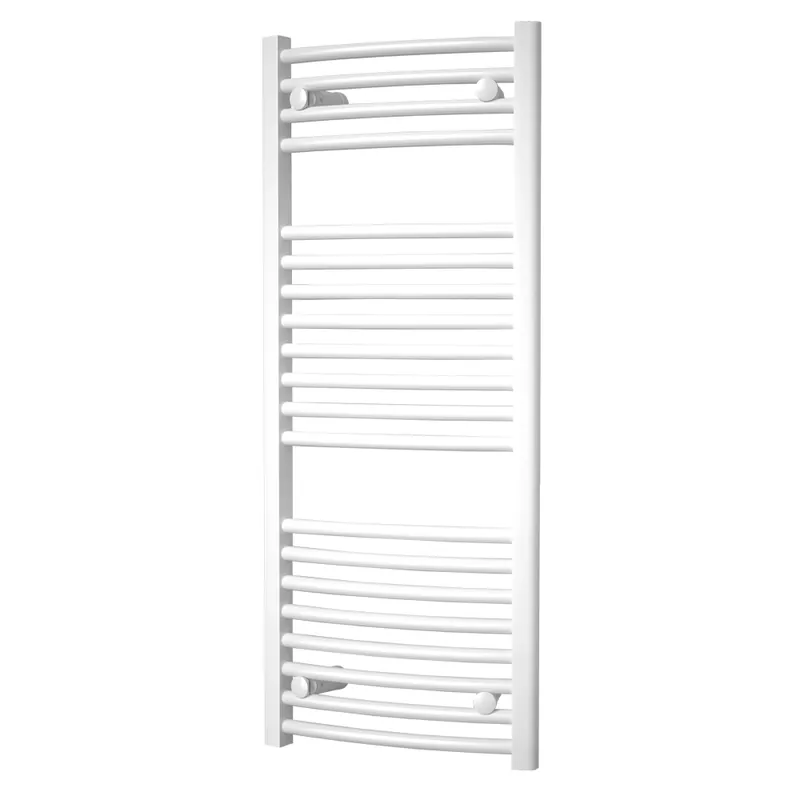 Mereo Otopný žebřík, oblý, 450x1330 mm, bílý Super Cena