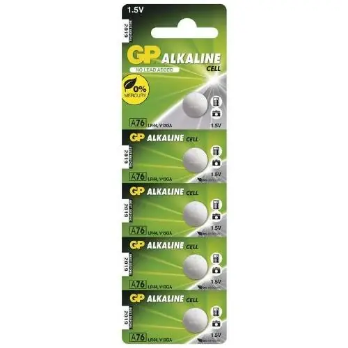 Speciální Cena Baterie knoflíkové GP A76F (LR44) 5 ks
