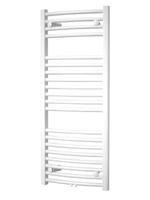 Mereo Otopný žebřík oblý 450x1330 mm, bílý, středové připojení Super Cena