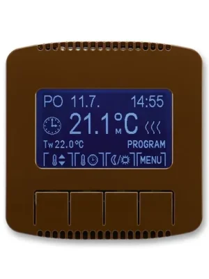 Objednat Nyní ABB 3292A-A10301 H Tango® Termostat univerzální s týdenními spínacími hodinami, hnědá