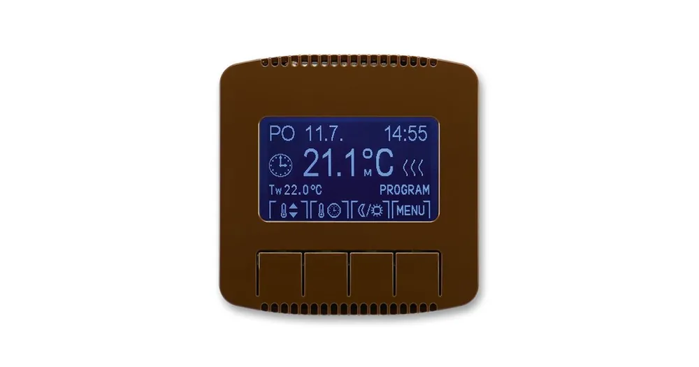 Objednat Nyní ABB 3292A-A10301 H Tango® Termostat univerzální s týdenními spínacími hodinami, hnědá