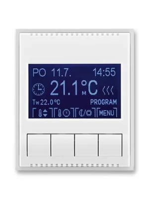 ABB 3292E-A10301 01 Element/TIME termostat univerzální bílá/ledbílá Hit Sezóny