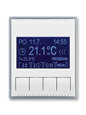 Výprodej ABB 3292E-A10301 04 Element/TIME termostat univerzální bílá/ledšedá