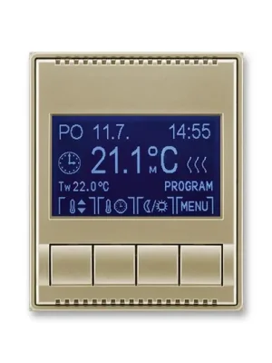 ABB 3292E-A10301 33 Element/TIME Termostat univerzál.programovatelný (ovládací jednotka) šampaňská Ihned K Objednání