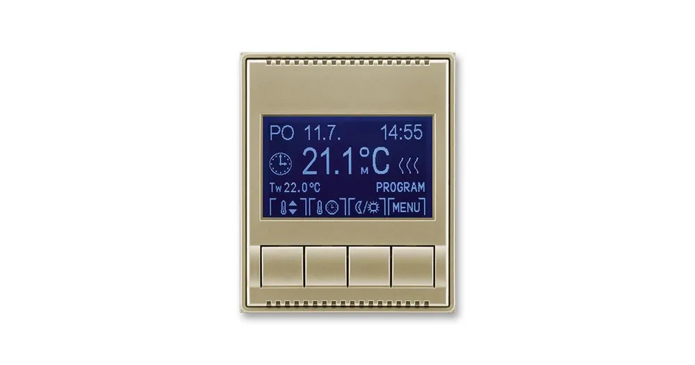 ABB 3292E-A10301 33 Element/TIME Termostat univerzál.programovatelný (ovládací jednotka) šampaňská Ihned K Objednání