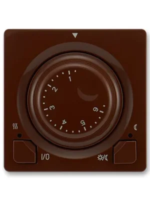 ABB 3292G-A10101 H1 Swing®L termostat univerzální SWING hnědá otočné ovládání Cenově Výhodný