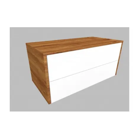 KRAJCAR | skř&iacute;ňka pod umyvadlo s v&yacute;řezem | 100 | 2 z&aacute;suvky | korpus platan/b&iacute;l&aacute; Koupit Online