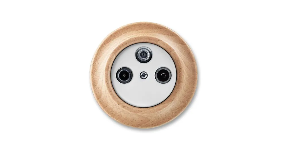 ABB 5011K-C00403 50 Decento® Zásuvka TV+R+SAT koncová bílá/přírodní buk Top Prodej