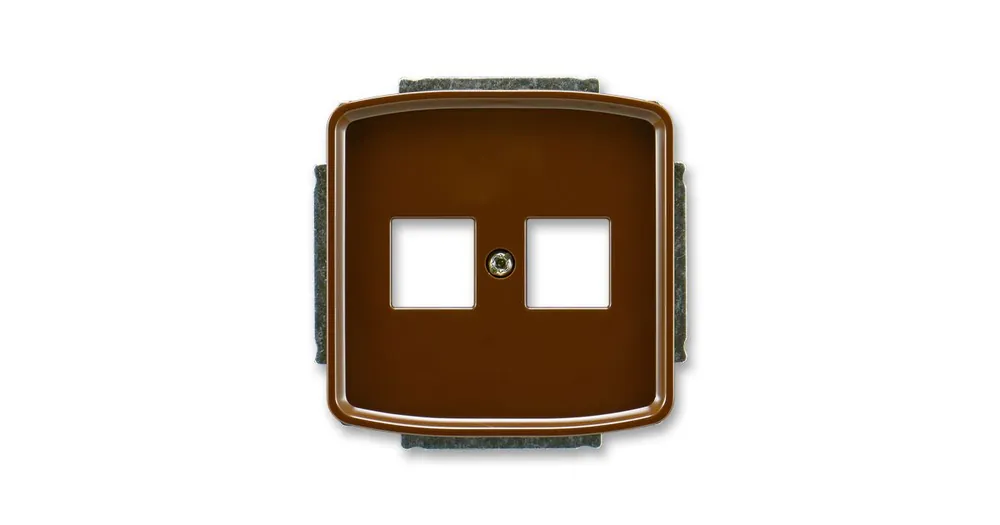 ABB 5014A-A02018 H Tango® kryt zásuvky komunikační hnědý plochý Doprava Zdarma