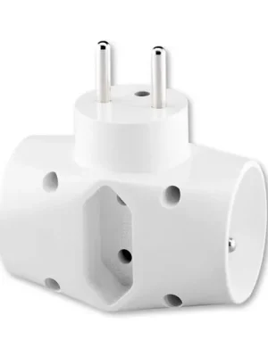 ABB rozdvojka 2x kulatá 1x plochá 5323-23 B Akce