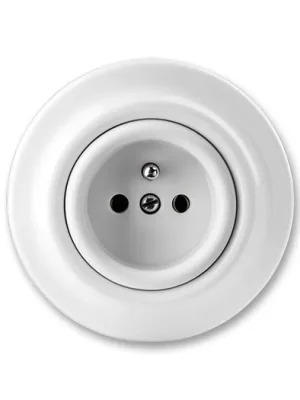ABB 5519K-C02347 Decento® zásuvka s ochranným kolíkem  bílá-porcelán Nakupujte Hned