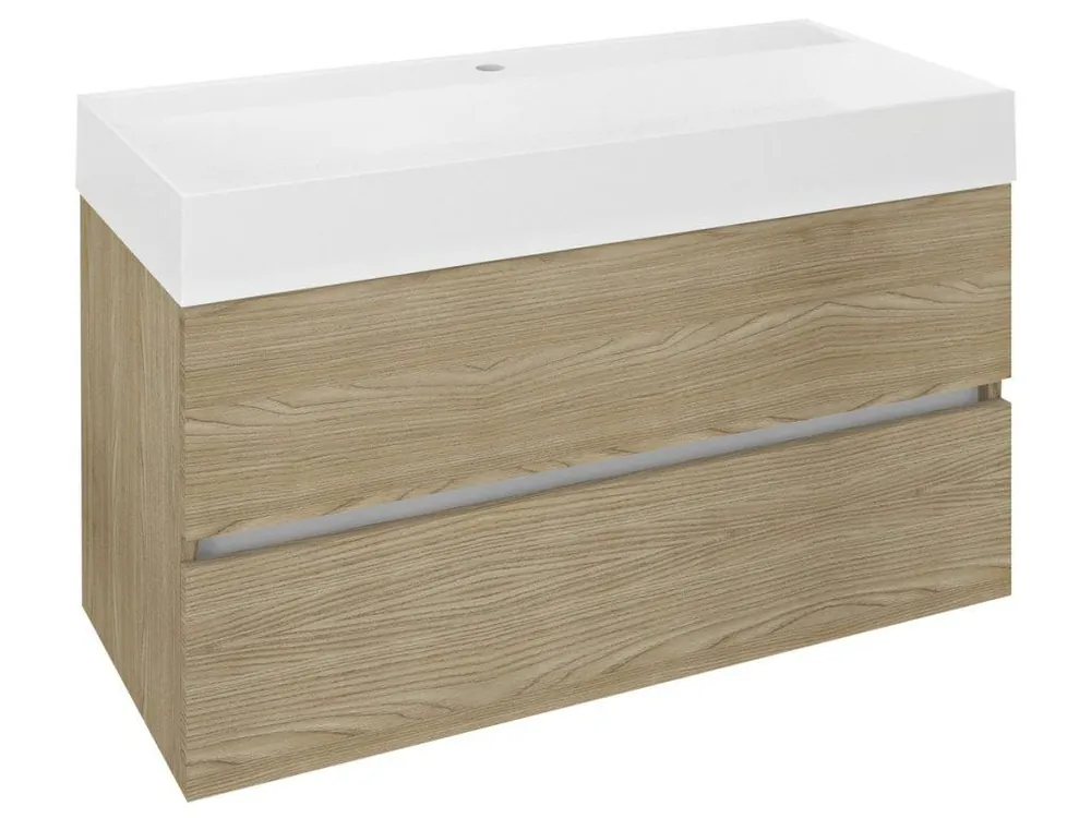 Vrácení Zdarma ODETTA umyvadlová skříňka 95x50x43,5cm, jilm bardini