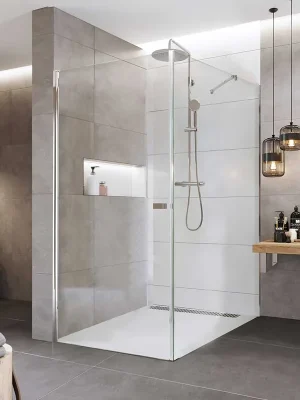 Značkový Mereo Pivotový sprchový kout, Novea, obdélník, 90x120 cm, chrom ALU, sklo Čiré, dveře L/P a pevný díl