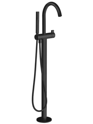 Vanová baterie s připojením do podlahy, černá mat Tovární Cena