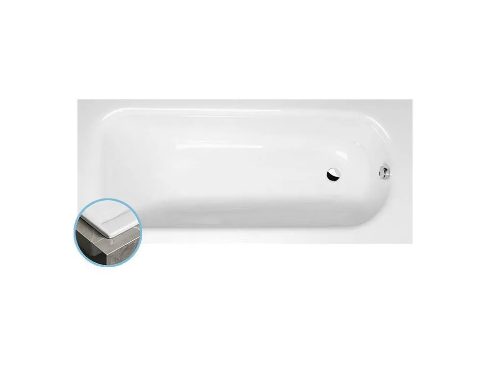 LAURA SLIM obdélníková vana 160x70x39cm, bílá Speciální Cena