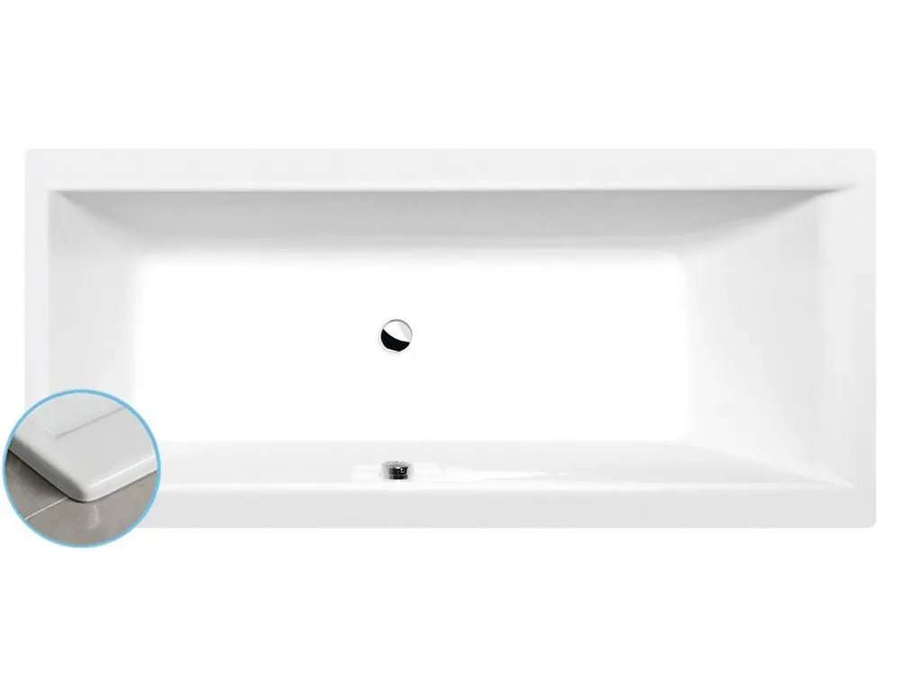 CLEO SLIM obdélníková vana 180x80x48cm, bílá Nejprodávanější